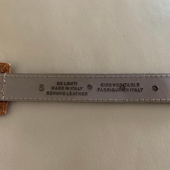 DE LONTI Genuine Leather Belt - Picture 8 of 8